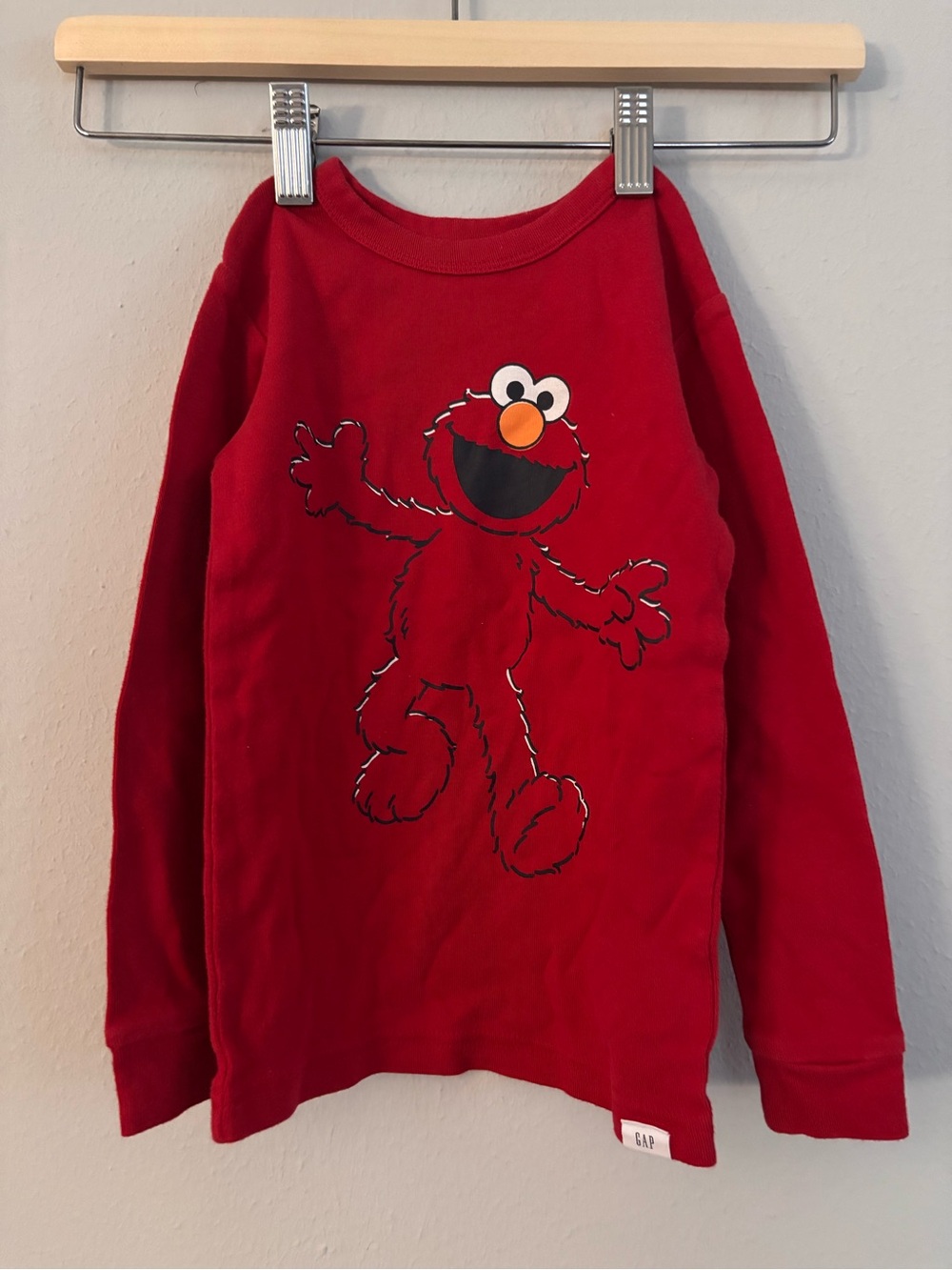 GAP Kids Red Elmo Long-Sleeve Pajamas